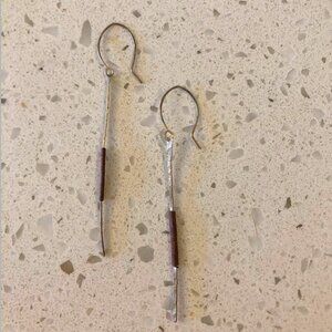 Handmade Aluminum & Copper Wire Dangle Earrings